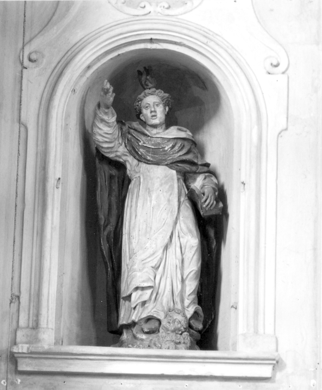 San Domenico (statua) - ambito piacentino (inizio sec. XVIII)