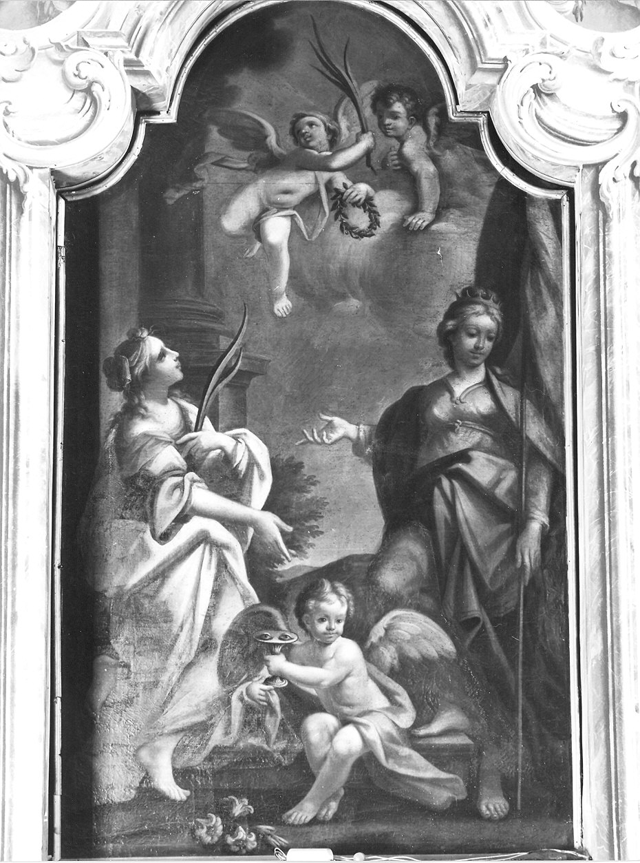 Le Sante Lucia e Orsola (dipinto) di Peracchi Antonio Maria (sec. XVIII)