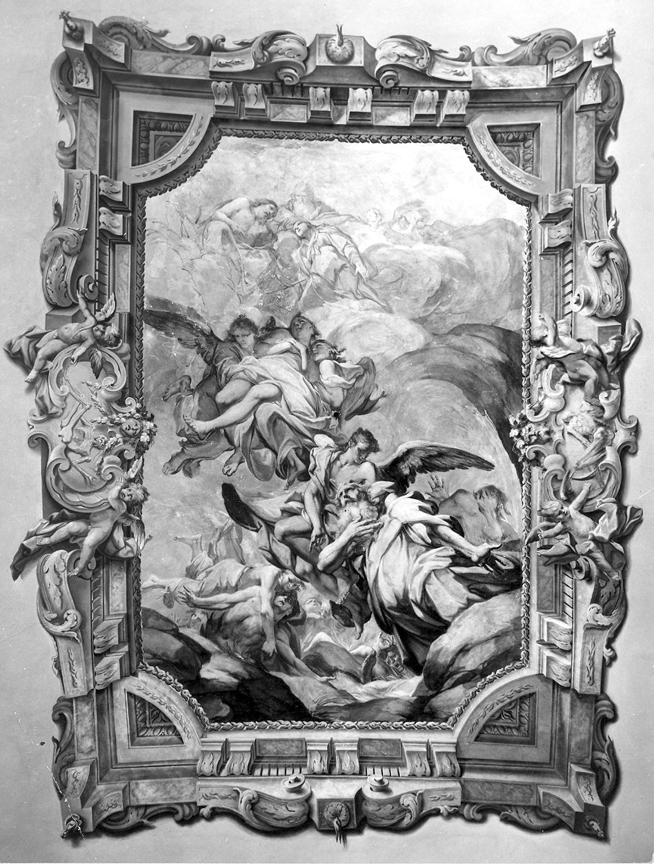 angeli che liberano le anime del purgatorio (dipinto) di Galeotti Sebastiano (sec. XVIII)
