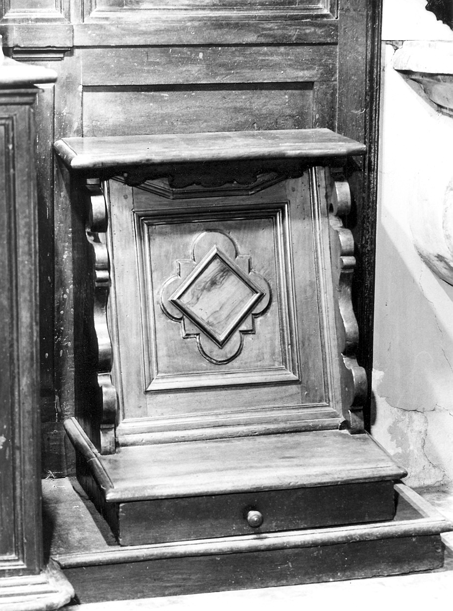 inginocchiatoio - ambito piacentino (sec. XVIII)