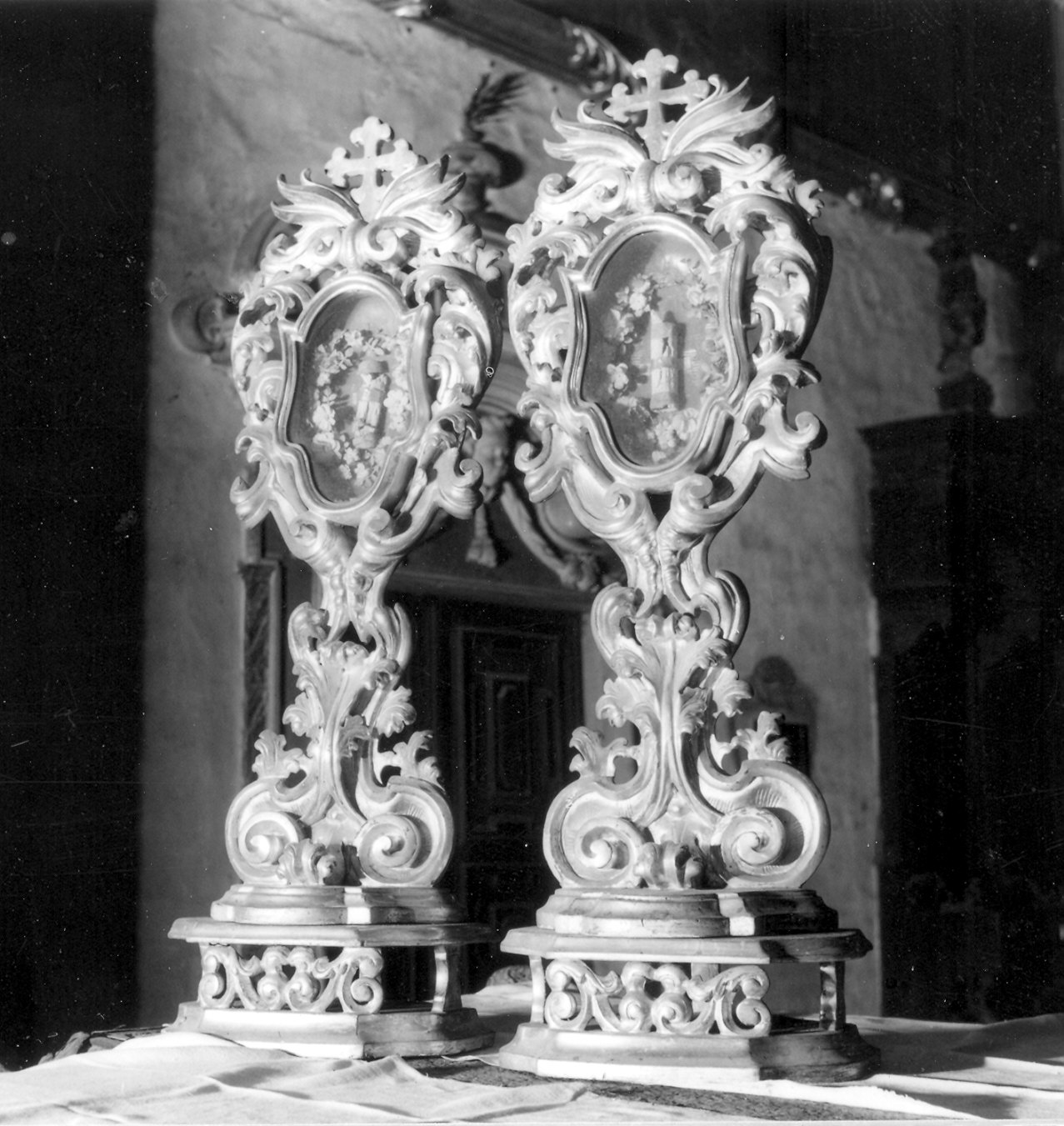 reliquiario, serie - ambito piacentino (fine sec. XVII)