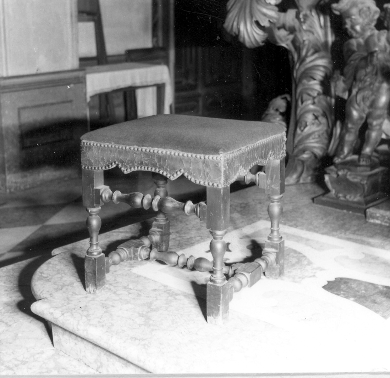 sgabello, serie - ambito piacentino (fine sec. XVII)