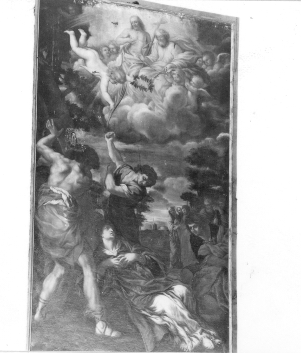 martirio di Santo Stefano (dipinto) - ambito piacentino (sec. XVII)