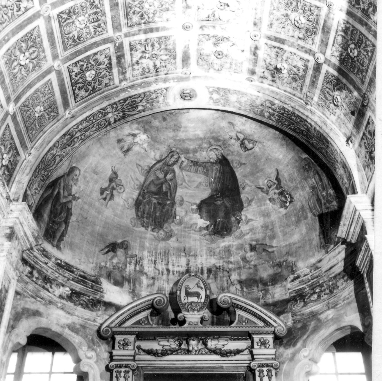 incoronazione di Maria Vergine (dipinto) - ambito emiliano (fine sec. XV)