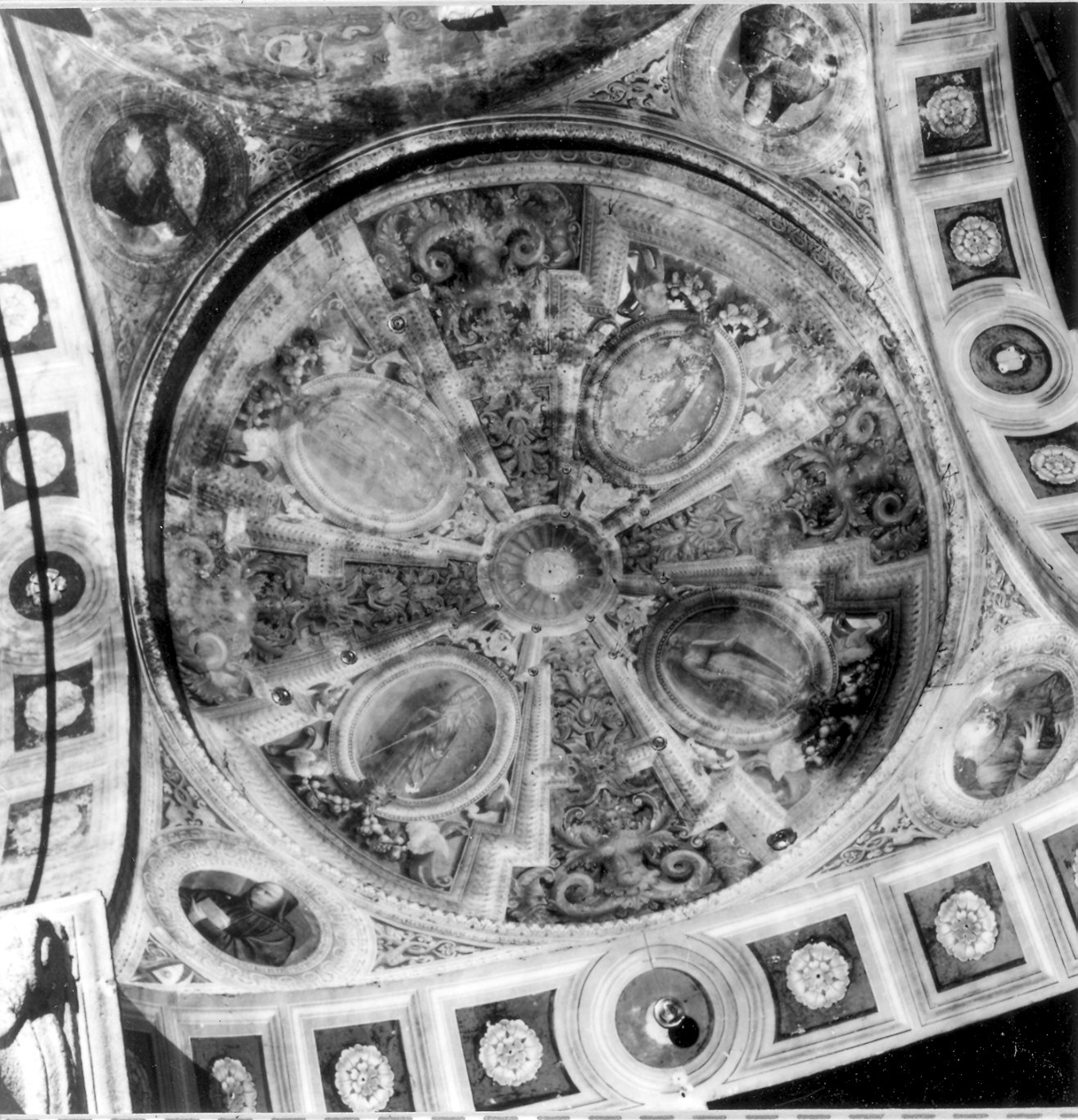 decorazione pittorica di Zacchetti Bernardino (attribuito) (sec. XVI)