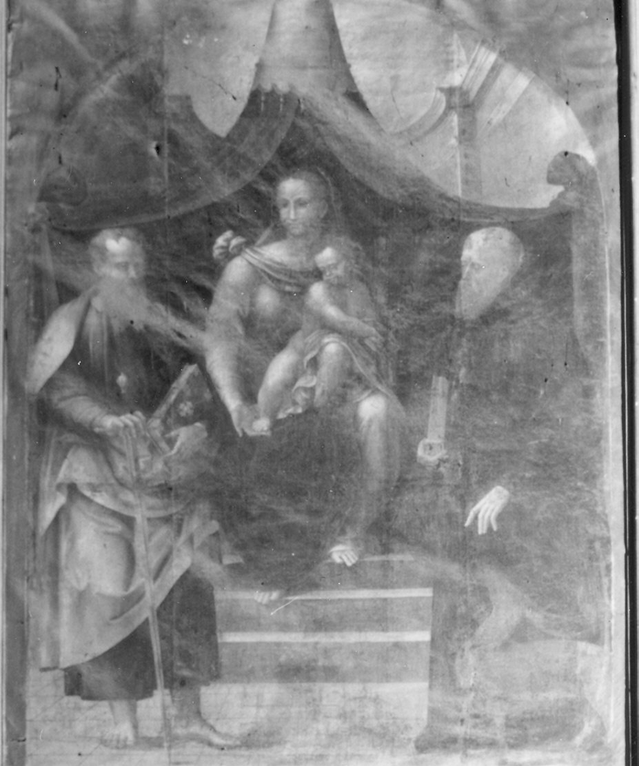 Madonna con Bambino e Santi (dipinto) - ambito emiliano (sec. XVI)