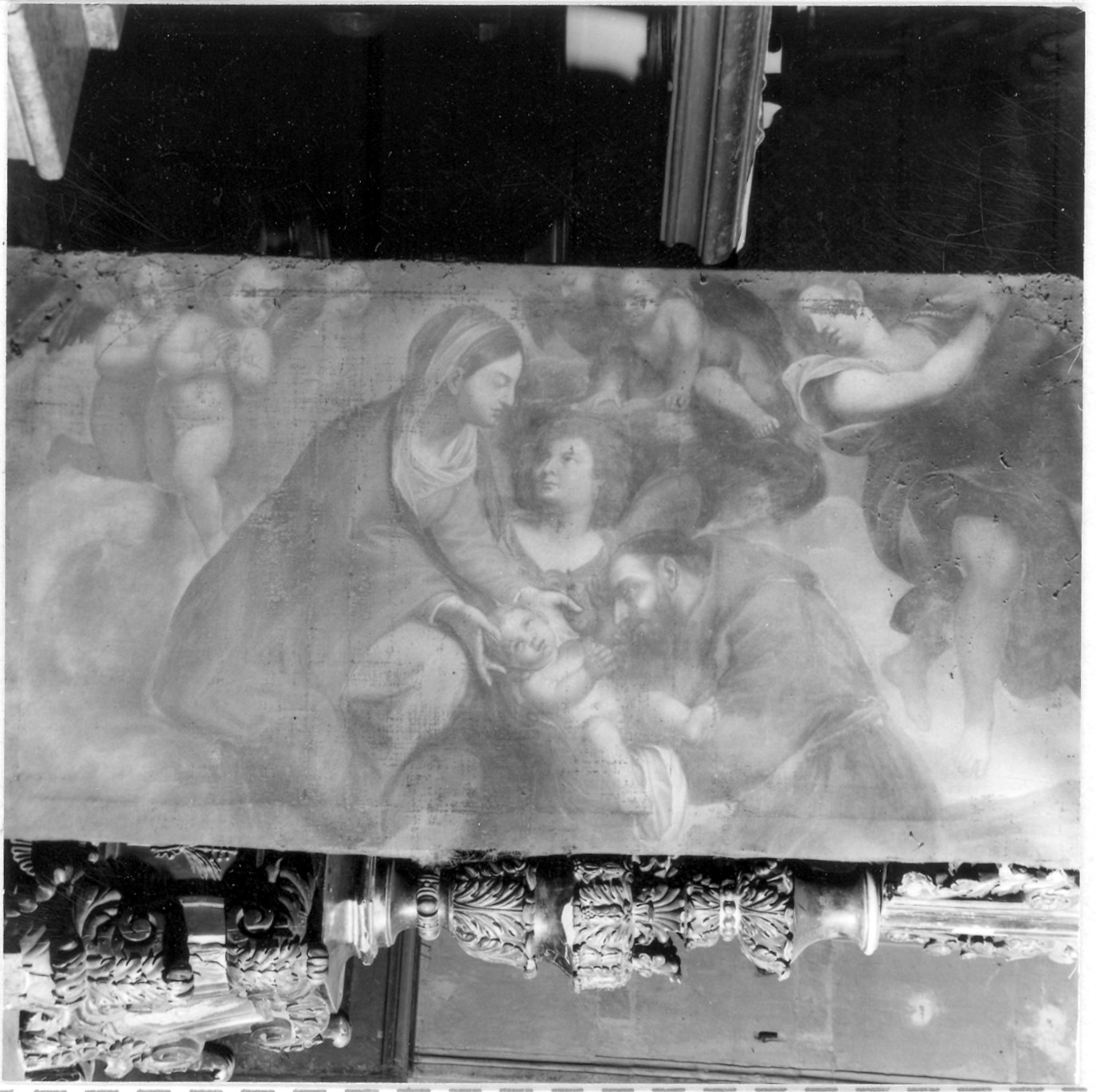 La Madonna con Bambino appare al Beato Felice da Cantalice (dipinto) - ambito piacentino (seconda metà sec. XVII)