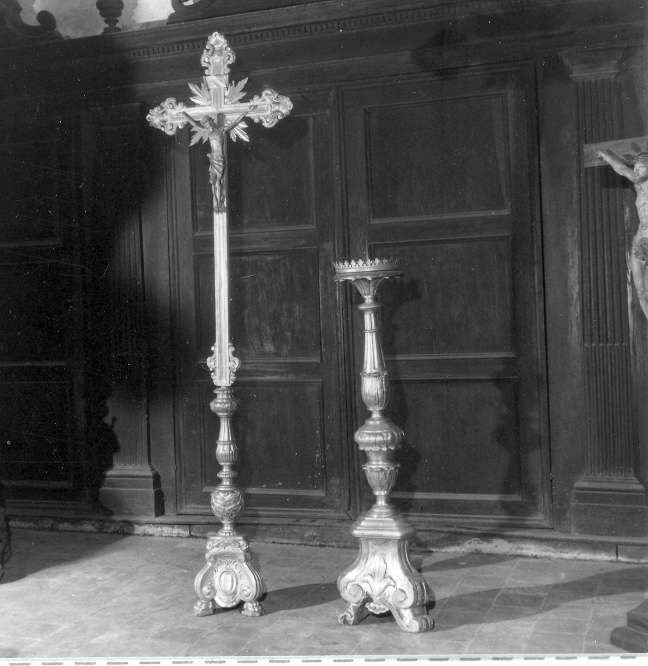 servizio d'altare, insieme - ambito piacentino (prima metà sec. XIX)