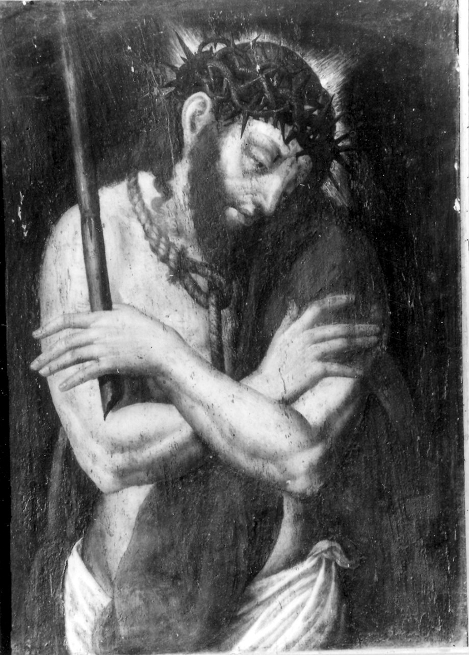 Cristo coronato di spine (dipinto) - ambito piacentino (fine sec. XVI)