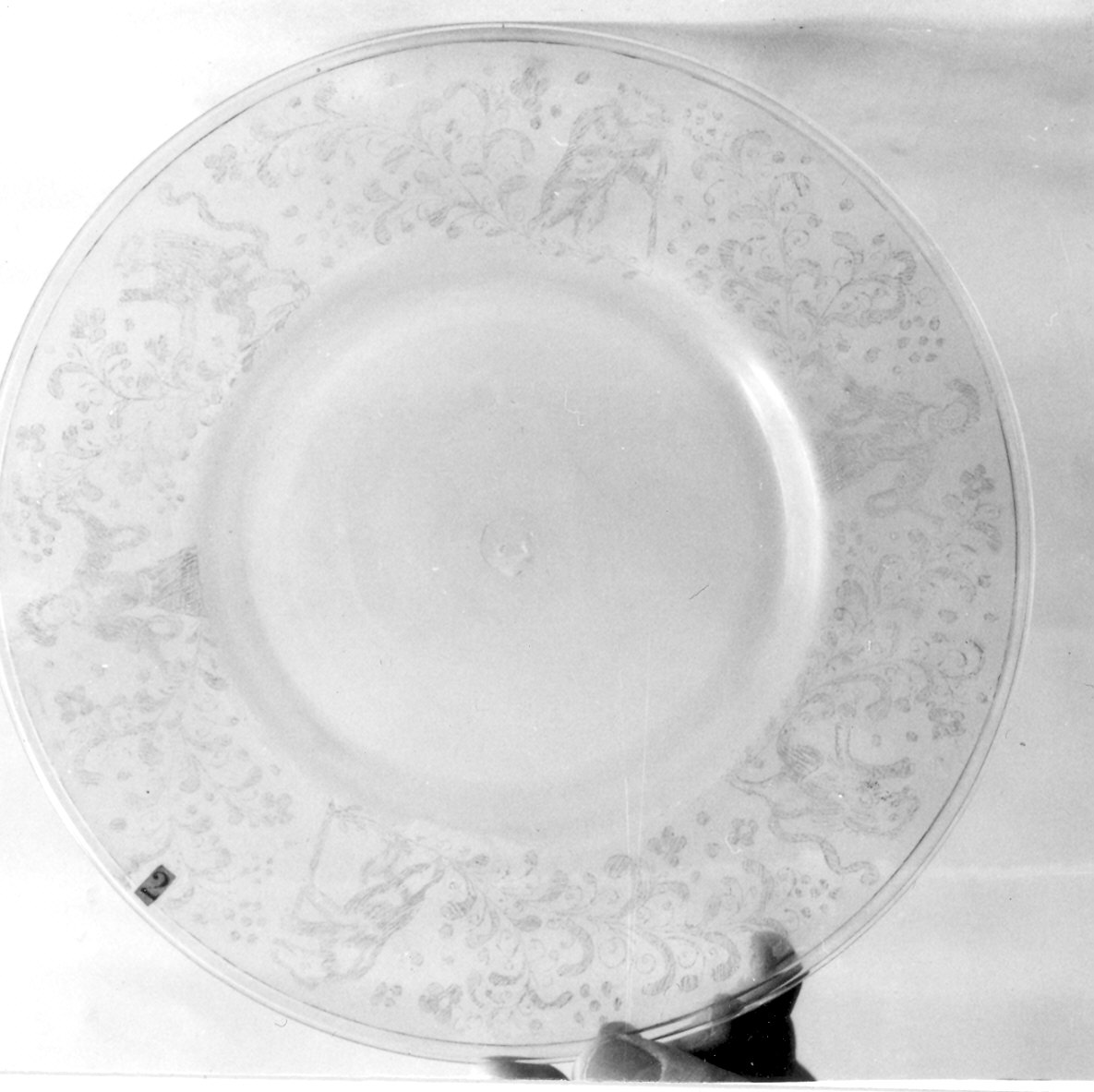 piatto - ambito muranese (fine/inizio secc. XVI/ XVII)