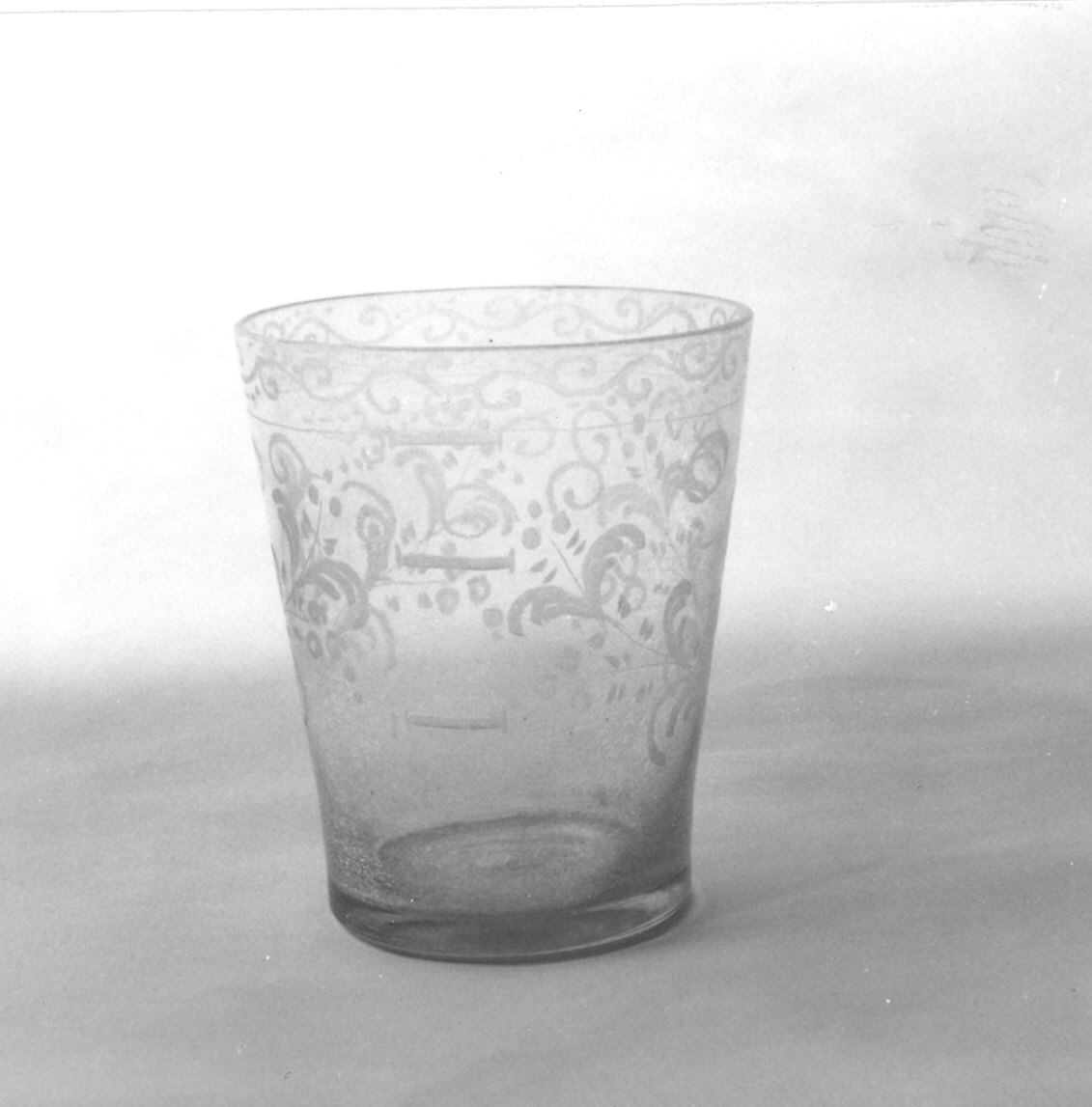 bicchierone - ambito muranese (seconda metà sec. XVIII)