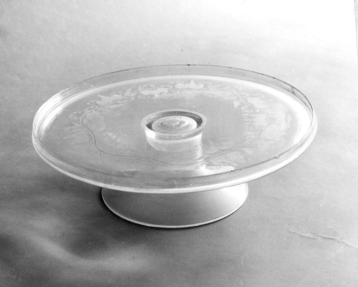 alzata - ambito muranese (seconda metà sec. XVIII)