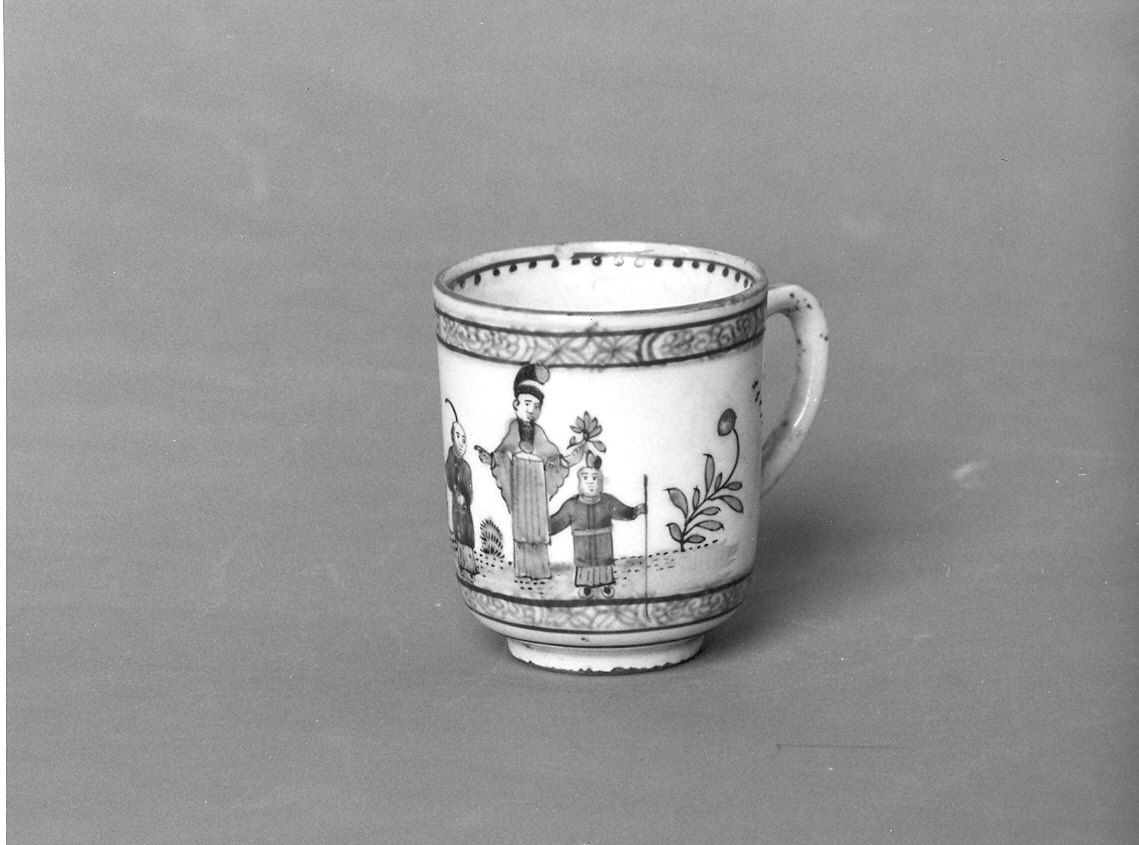 tazzina, coppia - ambito veneziano (seconda metà sec. XVIII)