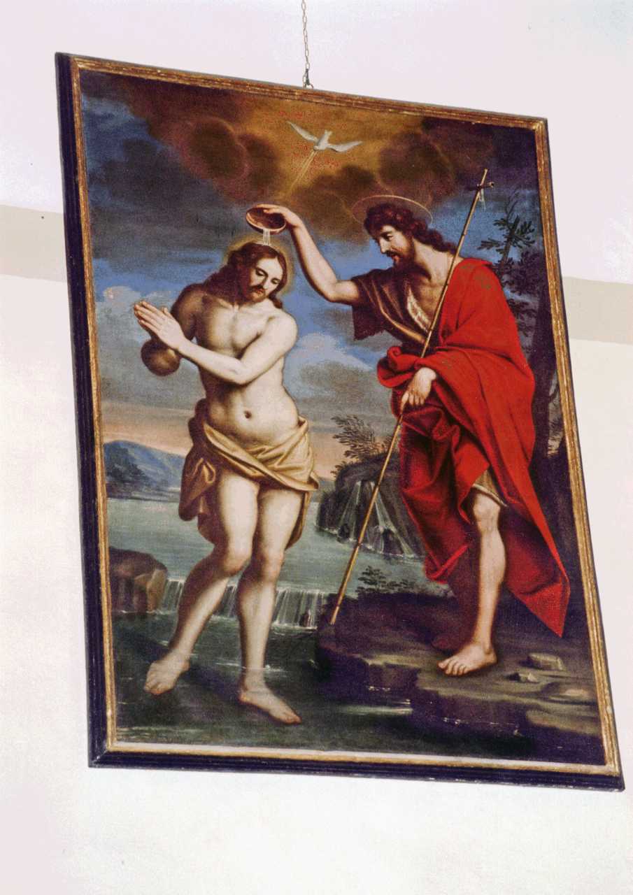 battesimo di Cristo (dipinto) - ambito bolognese (fine sec. XVII)