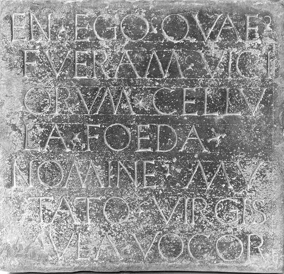 lapide commemorativa - ambito piacentino (seconda metà sec. XV)
