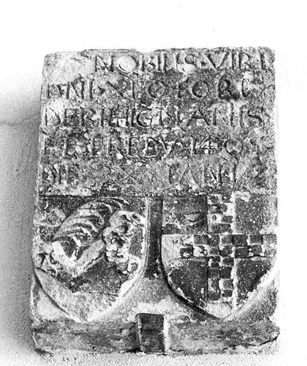 lapide tombale - ambito piacentino (sec. XV)