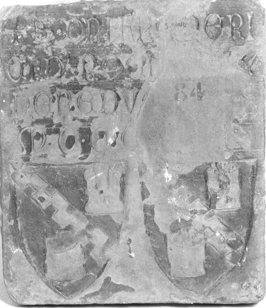 lapide tombale - ambito piacentino (sec. XIV)