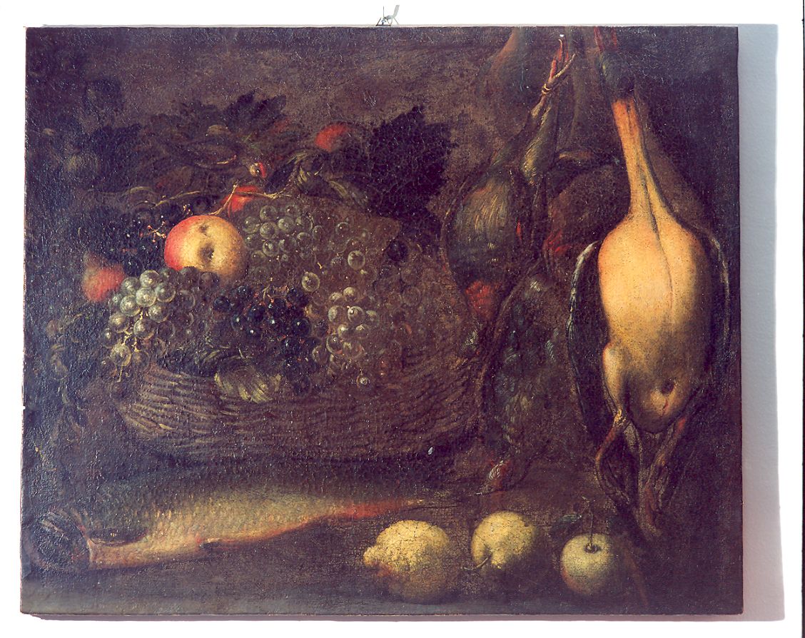 natura morta con cacciagione (dipinto) di Arbotori Bartolomeo (metà sec. XVII)