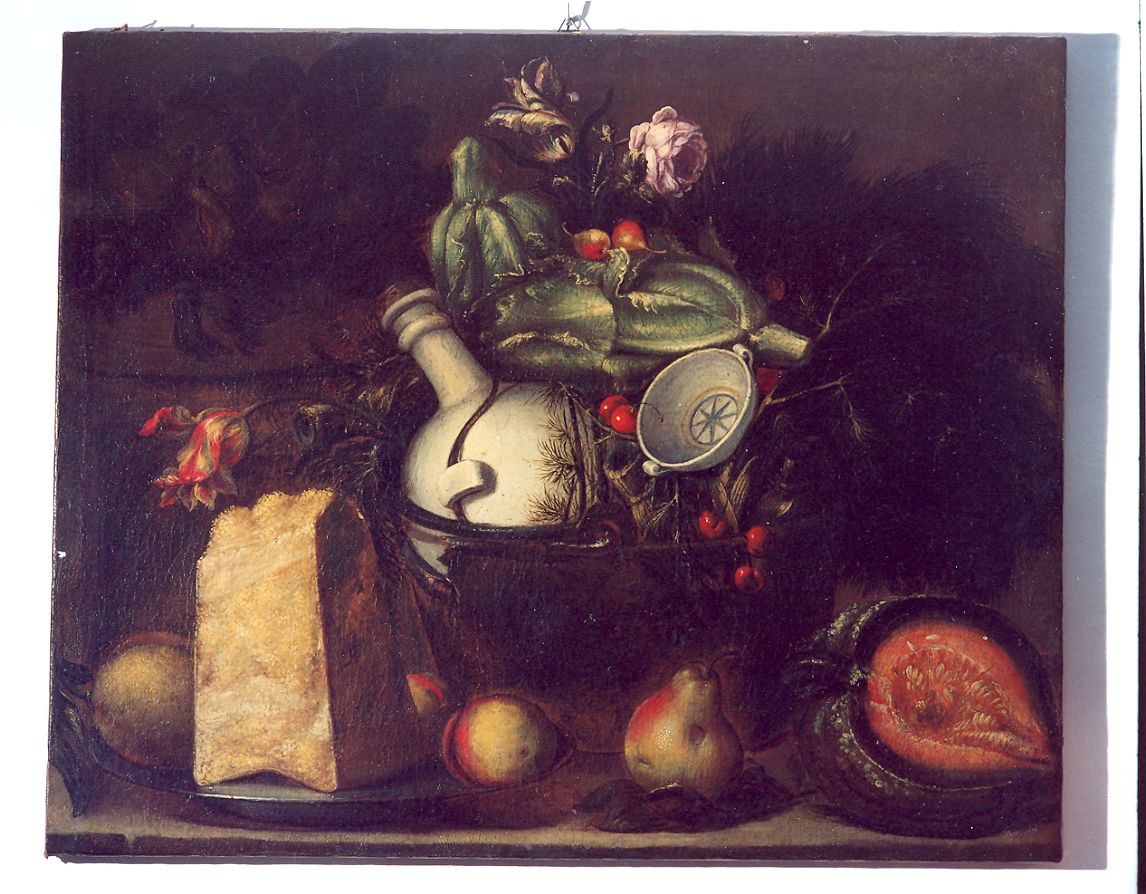 natura morta con frutta (dipinto) di Arbotori Bartolomeo (metà sec. XVII)