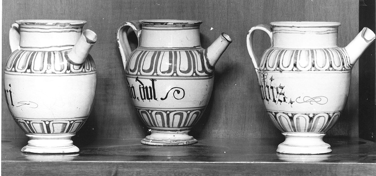 vaso da farmacia, serie - ambito ligure-piemontese (sec. XVII)