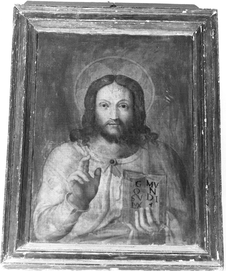 Cristo benedicente (dipinto) - ambito piacentino (sec. XIX)