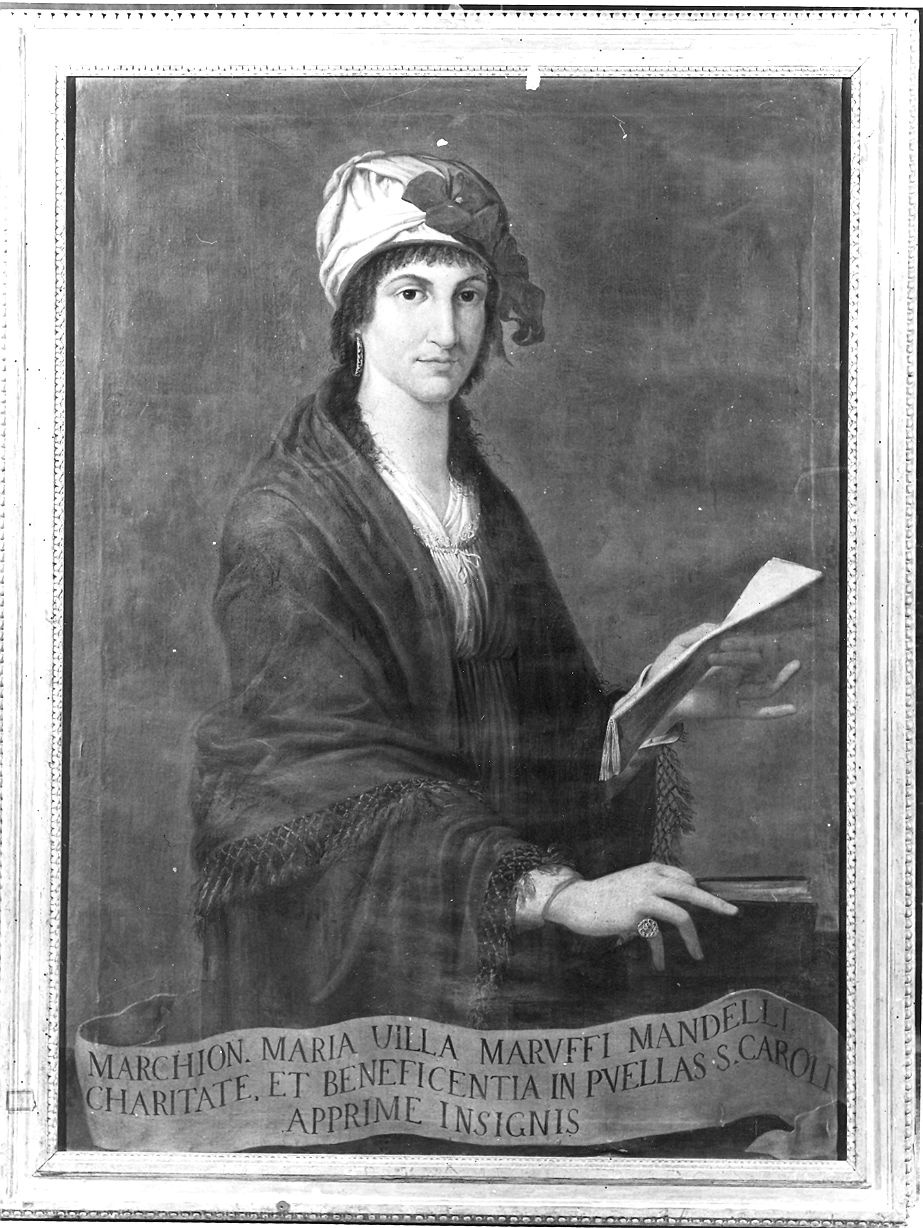 ritratto di Maria Villa Maruffi Mandelli (dipinto) - ambito parmense-piacentino (primo quarto sec. XIX)