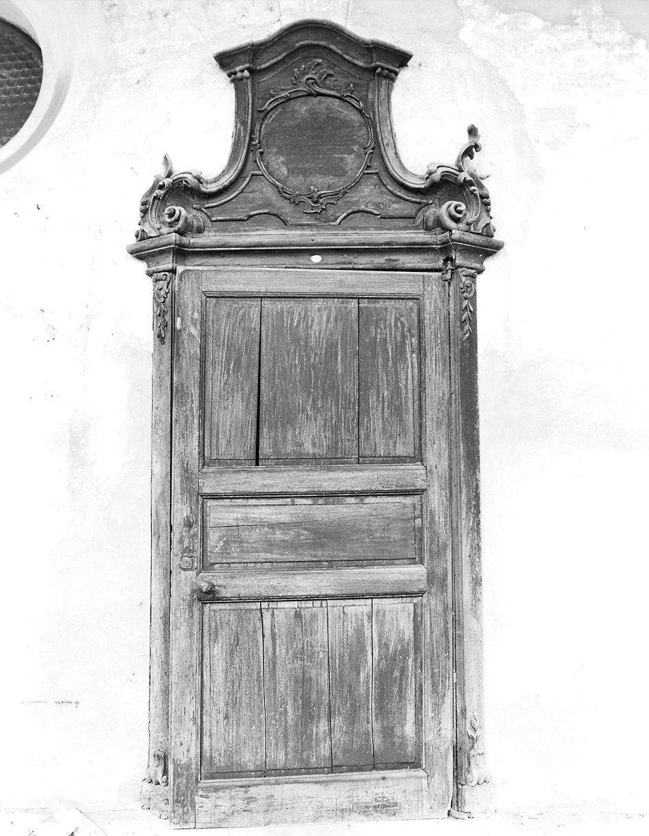 porta - ad un battente - ambito piacentino (seconda metà sec. XVIII)