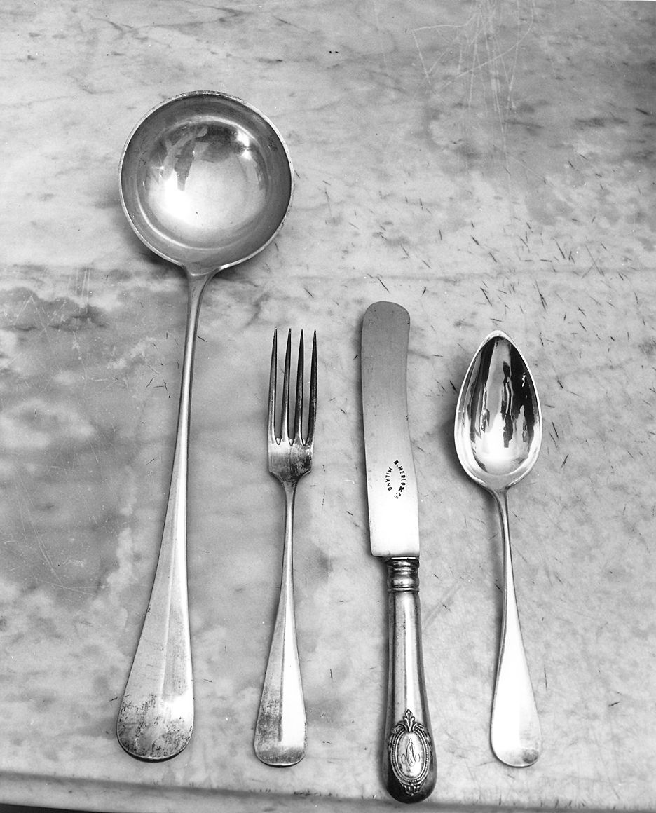 servizio di posate, insieme di Ditta B. Merlo & C.o (prima metà sec. XX)