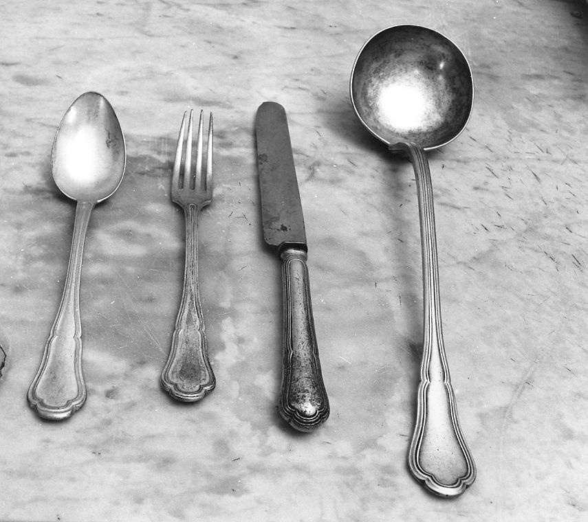 servizio di posate, insieme - ambito milanese (metà sec. XIX)