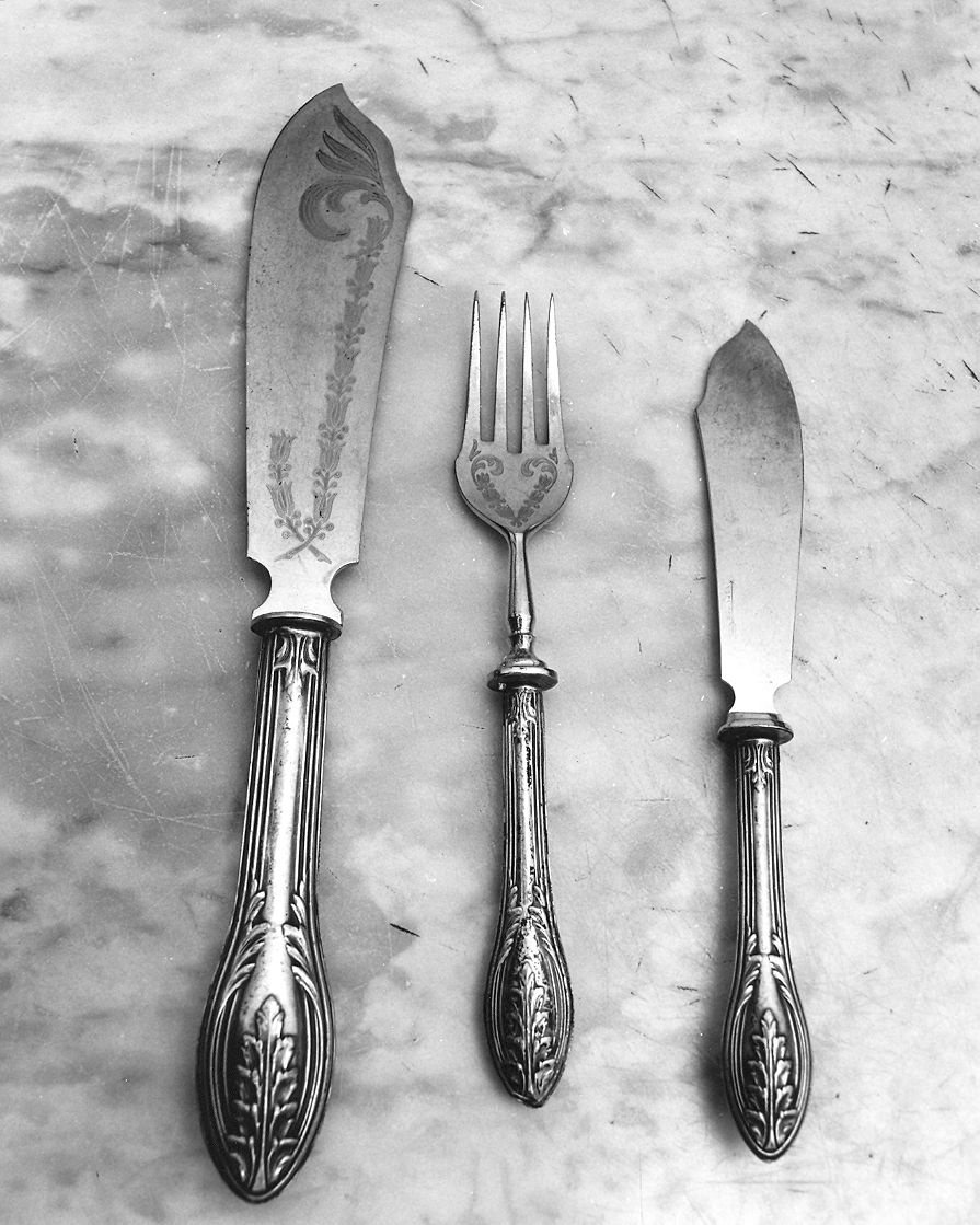 servizio di posate, insieme - ambito emiliano-lombardo (prima metà sec. XX)