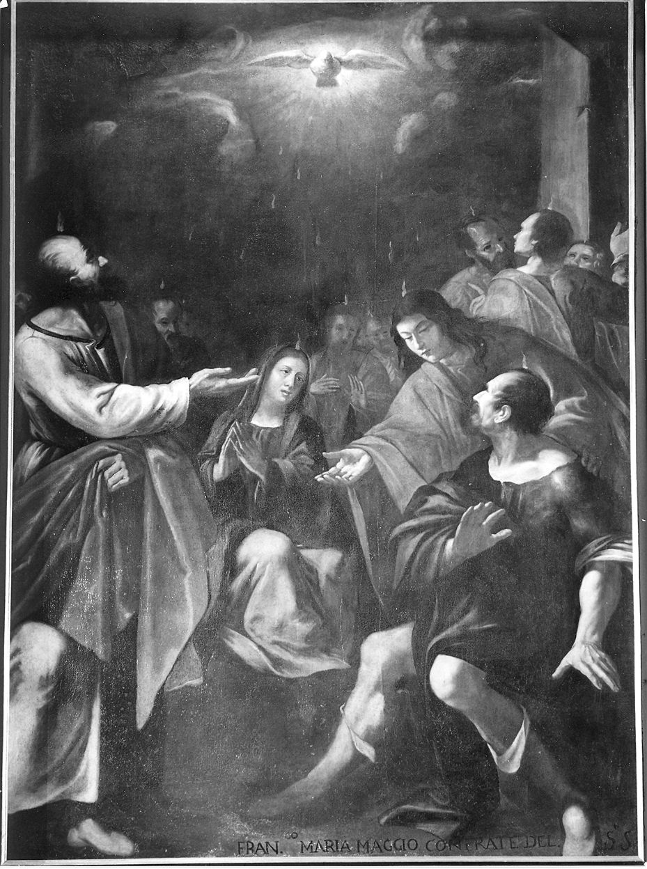 Pentecoste (dipinto) di Barbieri Protasio (attribuito) (terzo quarto sec. XVII)