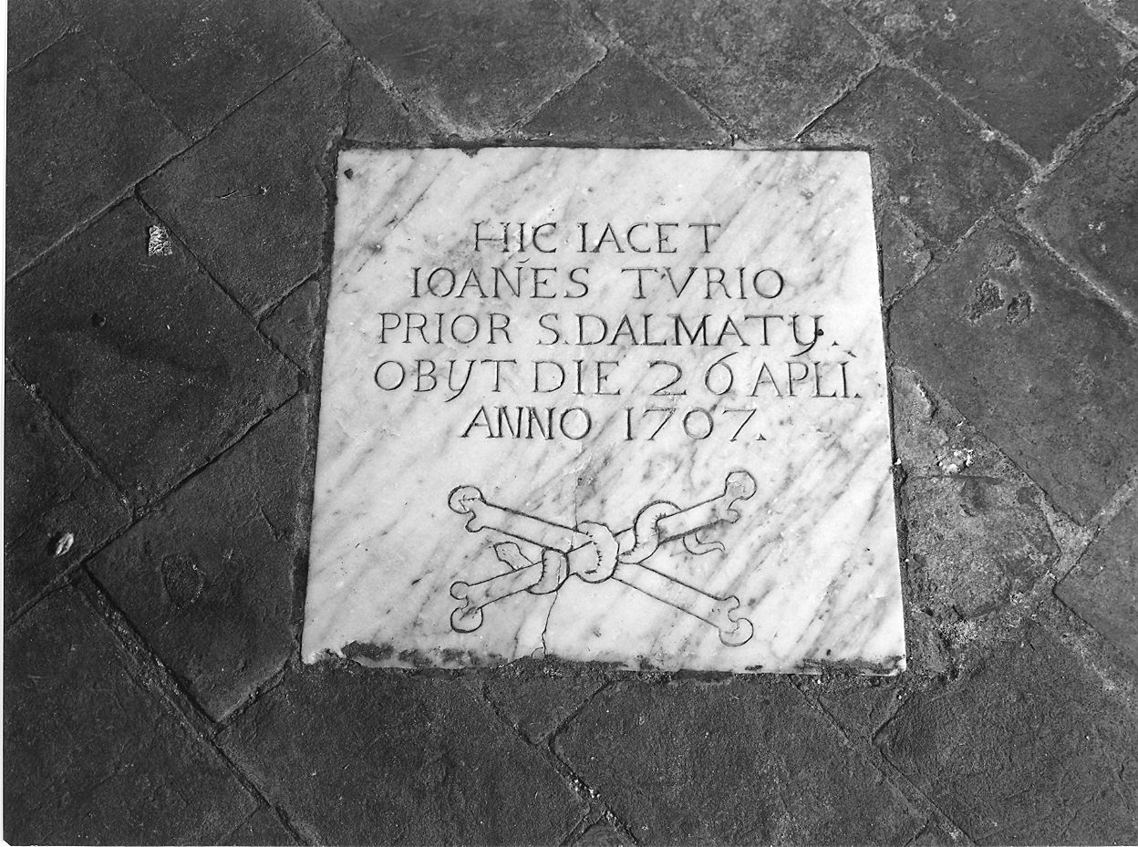 lapide tombale - ambito piacentino (sec. XVIII)