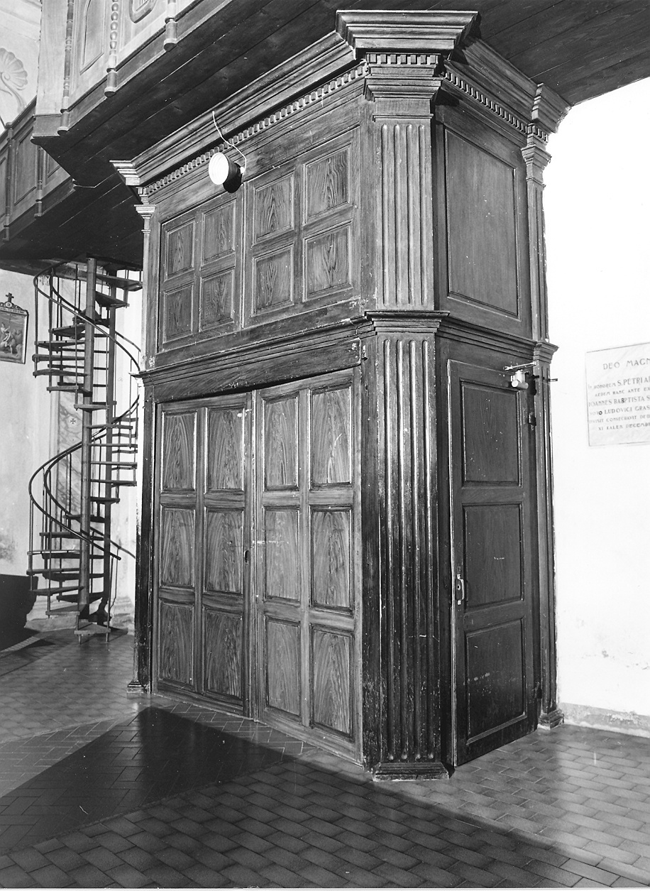 bussola d'ingresso - ambito piacentino (fine/inizio secc. XVIII/ XIX)