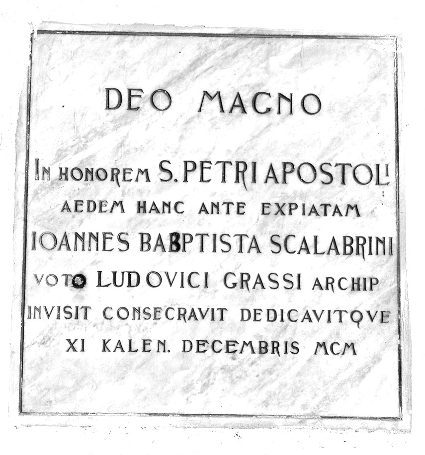 lapide commemorativa - ambito piacentino (sec. XX)