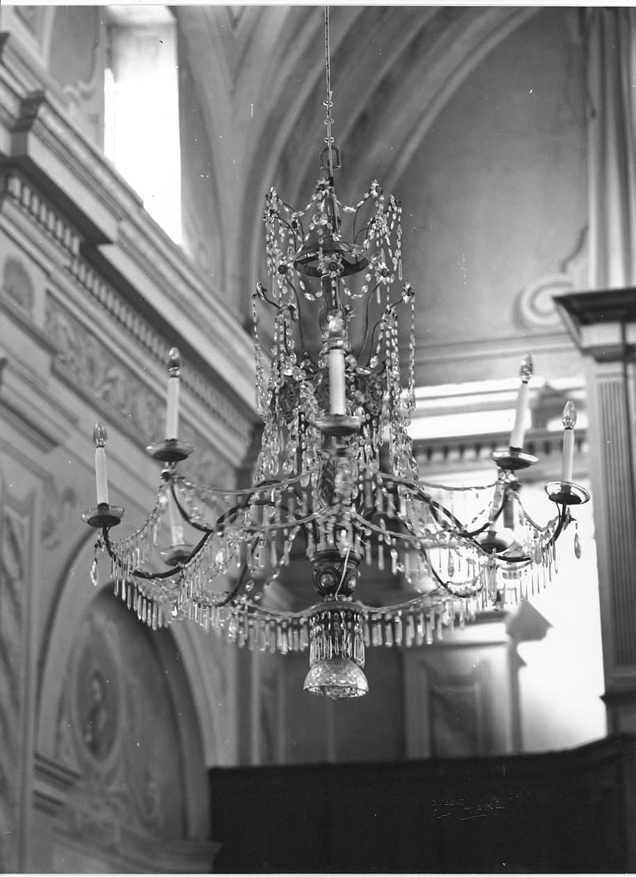 lampadario - a bracci - ambito Italia settentrionale (inizio sec. XX)