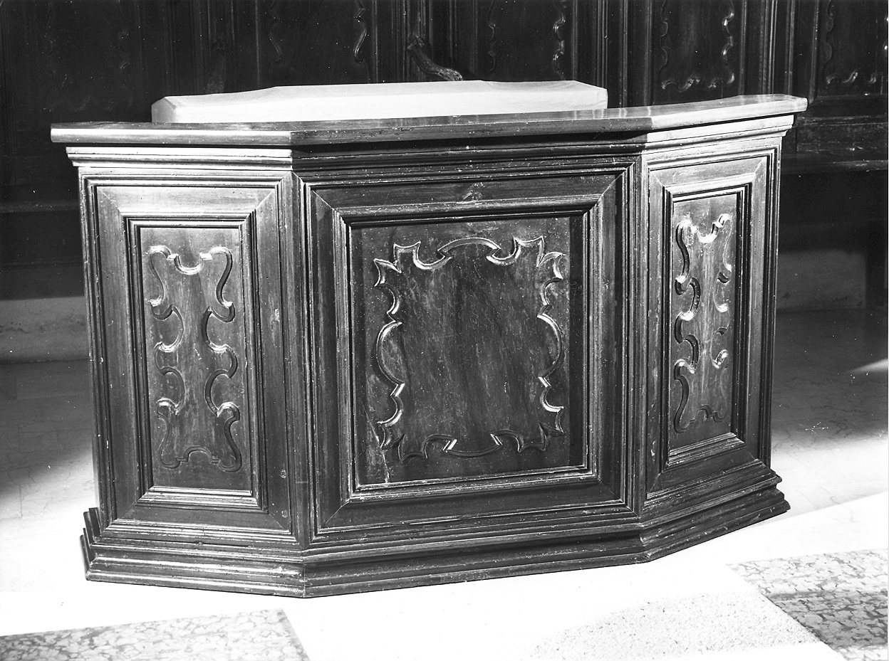 pulpito, frammento - ambito piacentino (prima metà sec. XVIII)