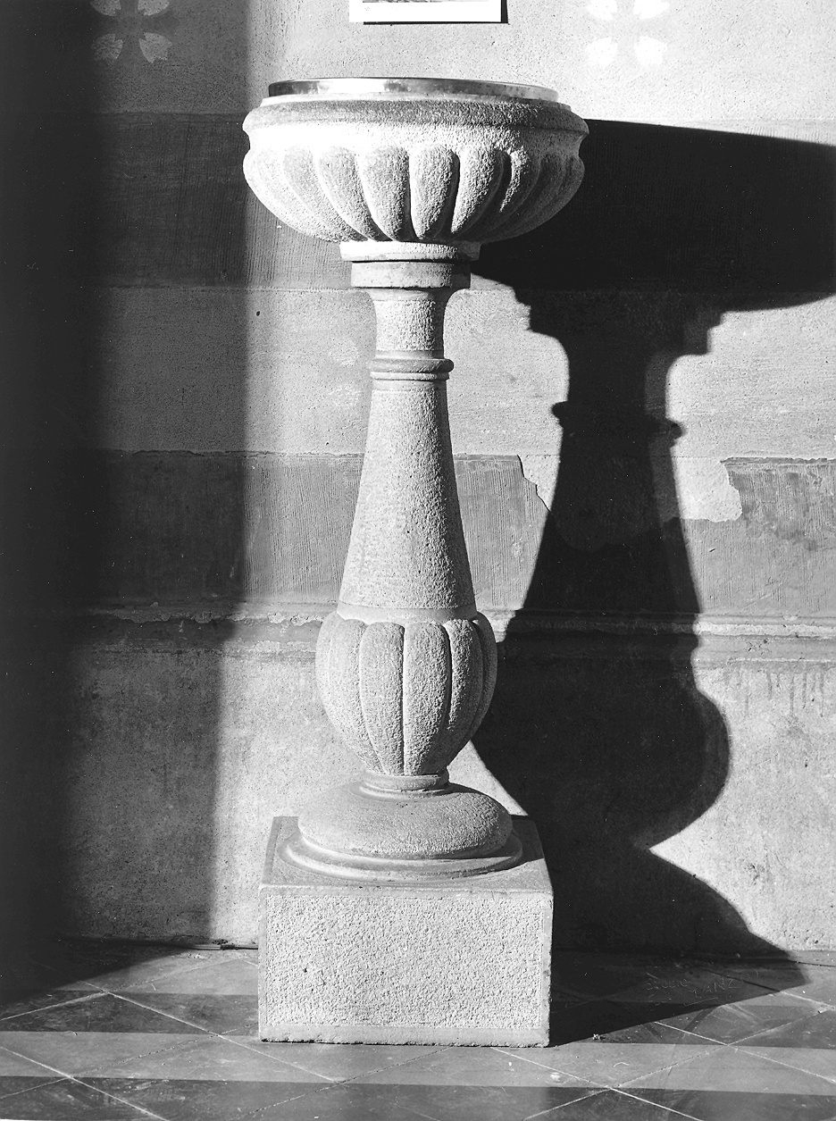 acquasantiera - a fusto, coppia - ambito piacentino (sec. XVII)