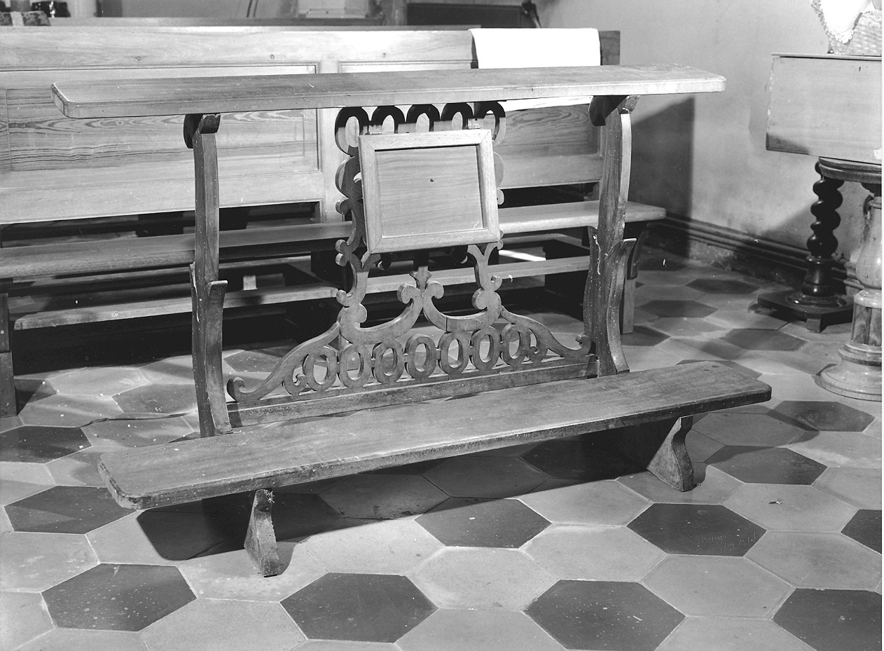 inginocchiatoio - ambito piacentino (sec. XVIII)