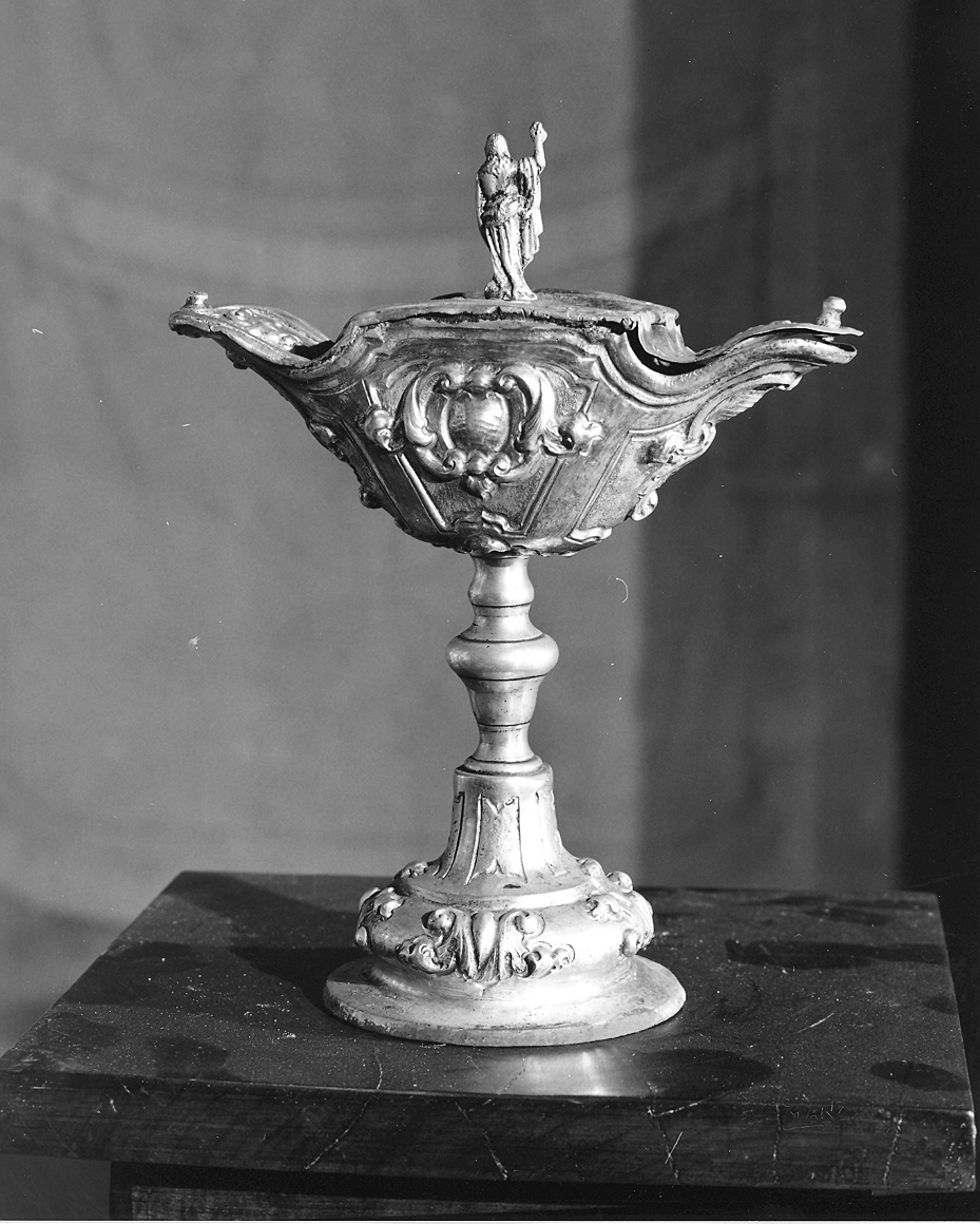 navicella portaincenso - a doppia valva - ambito piacentino (sec. XVIII)