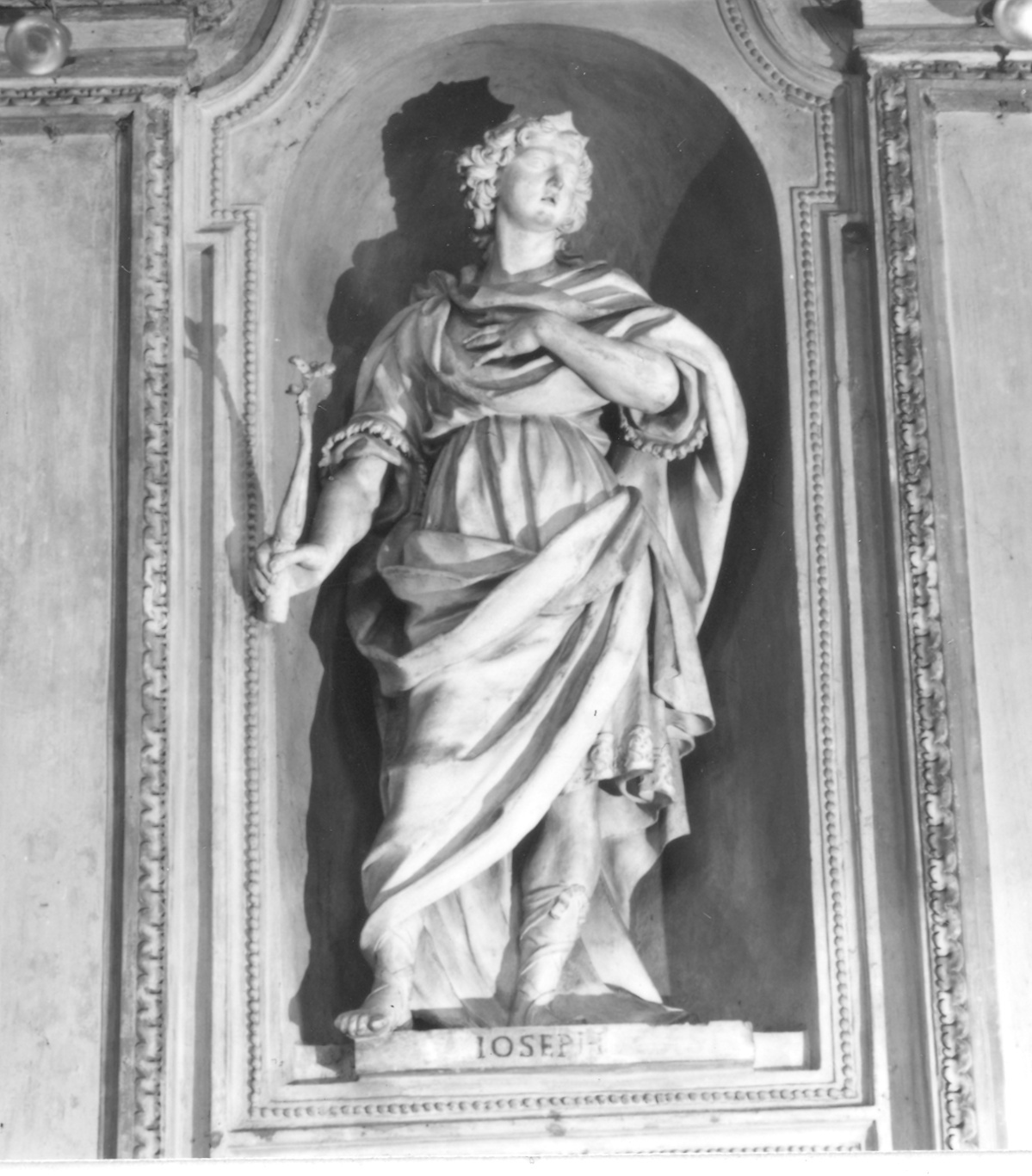 San Giuseppe (statua, elemento d'insieme) di Della Porta Dalmazio detto Provino (attribuito) (ultimo quarto sec. XVII)
