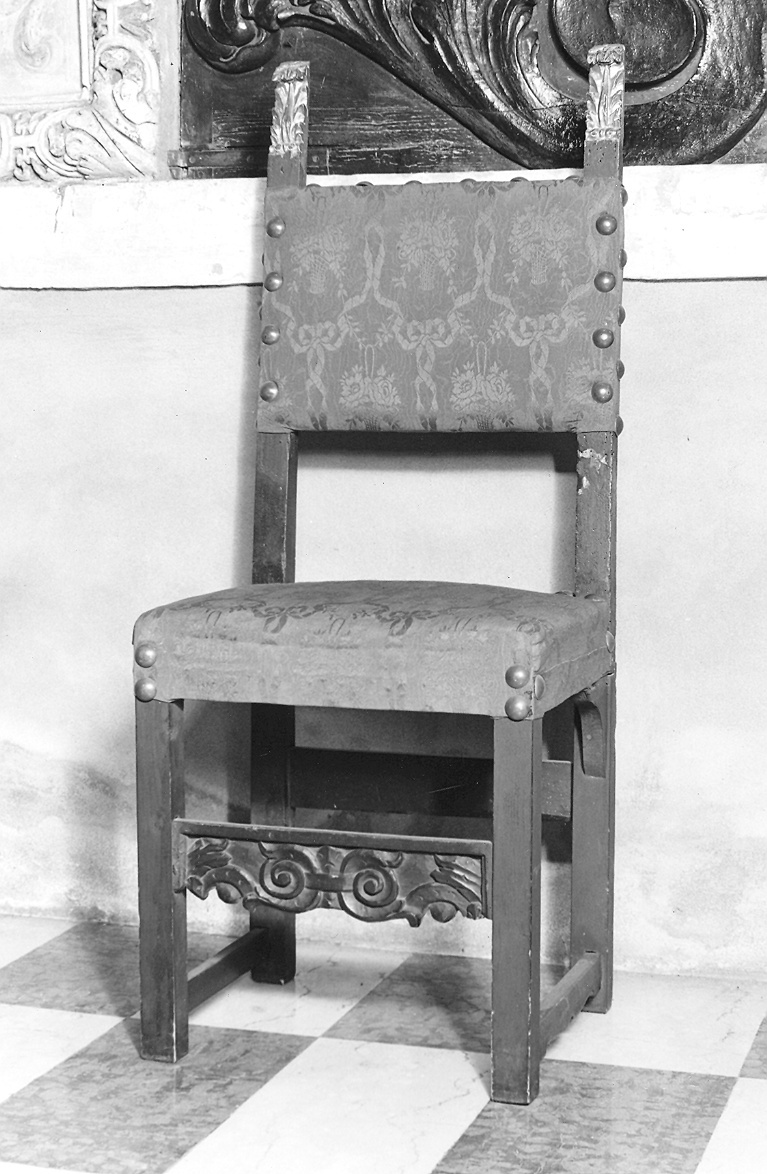 sedia, serie - ambito piacentino (sec. XIX)