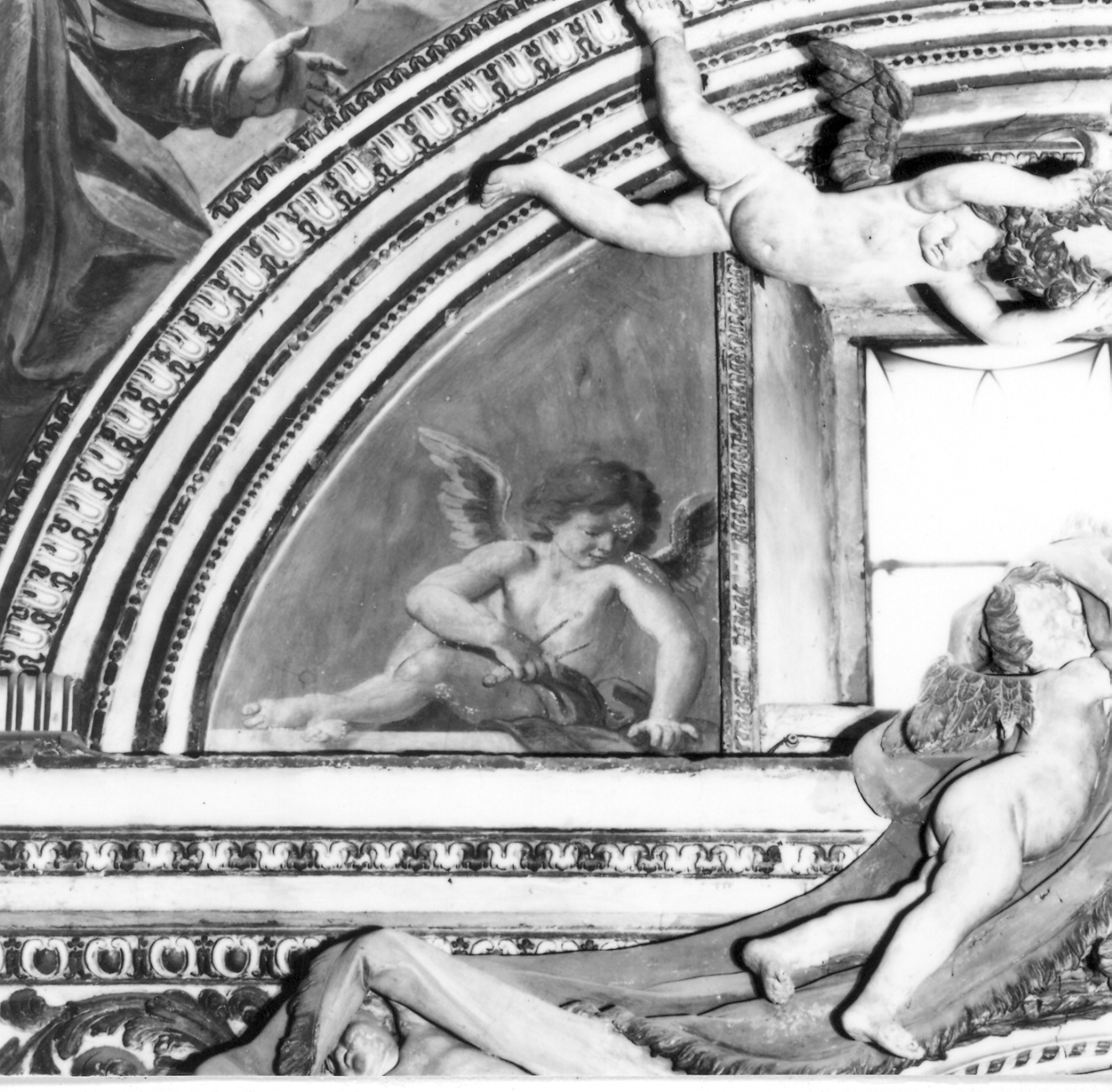 angioletti (decorazione pittorica, ciclo) di De Longe Robert detto Fiammingo (attribuito) (seconda metà sec. XVII)