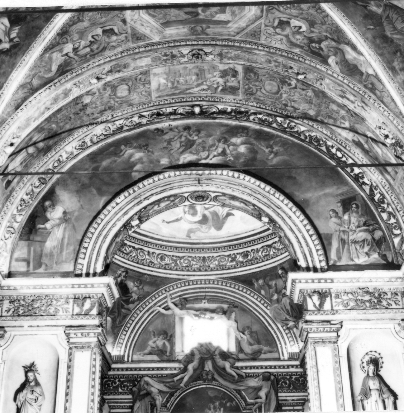 Sacra Famiglia (dipinto) di Bernasconi Giuseppe (attribuito) (ultimo quarto sec. XVII)