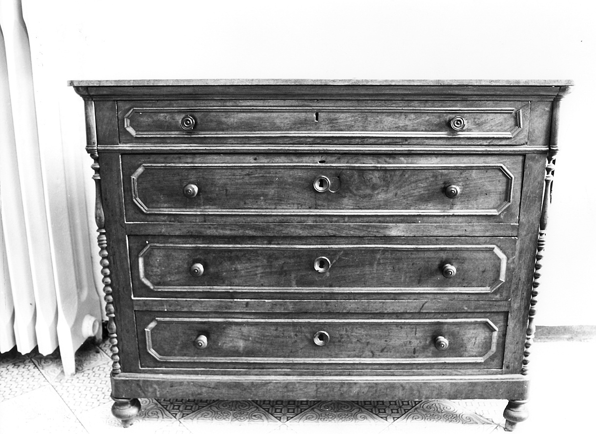 cassettone - ambito piacentino (seconda metà sec. XIX)