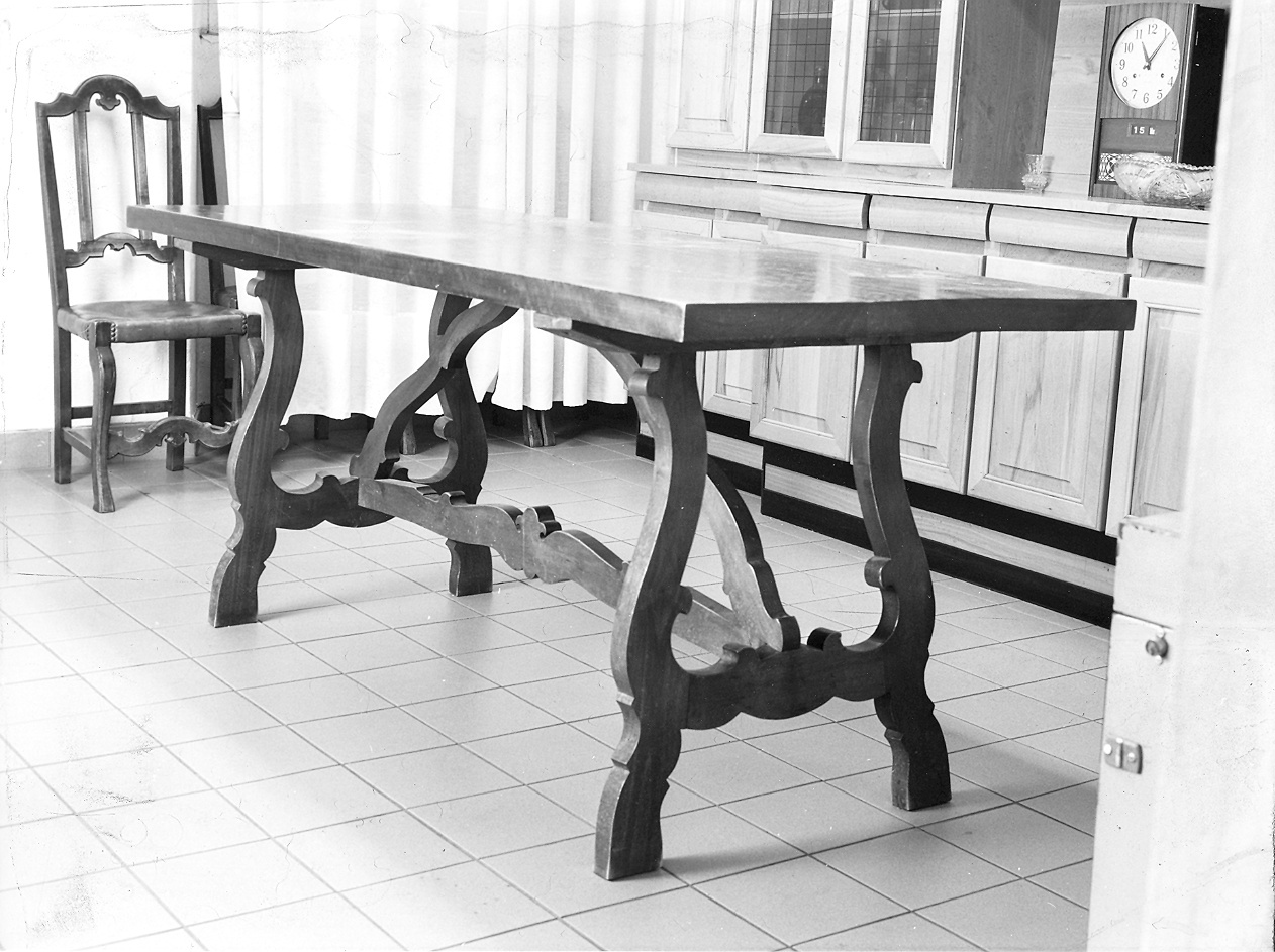 tavolo - a lira - ambito piacentino (sec. XIX)