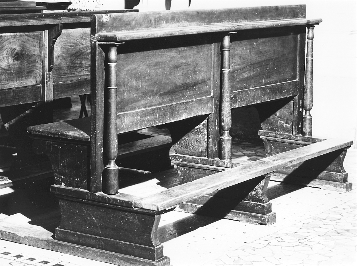 banco da chiesa - ambito piacentino (fine/inizio secc. XIX/ XX)