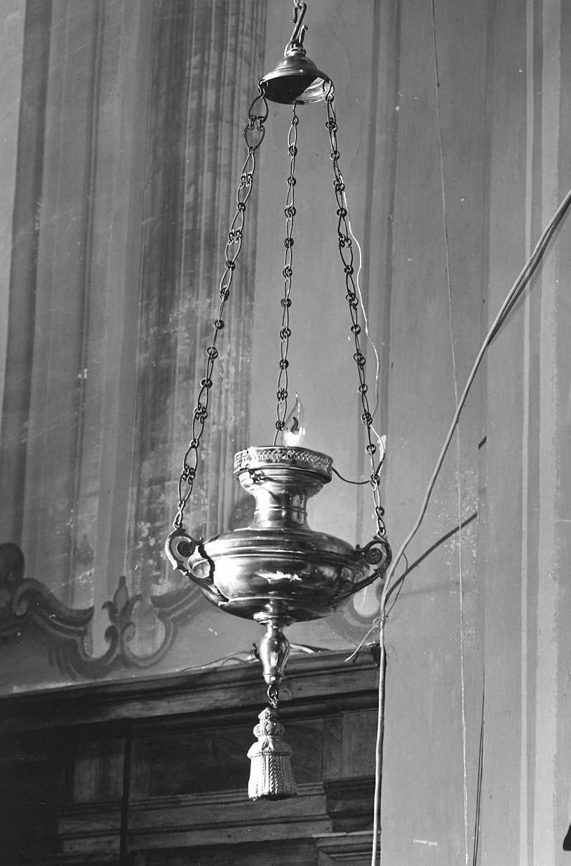 lampada pensile, coppia - ambito piacentino (sec. XIX)