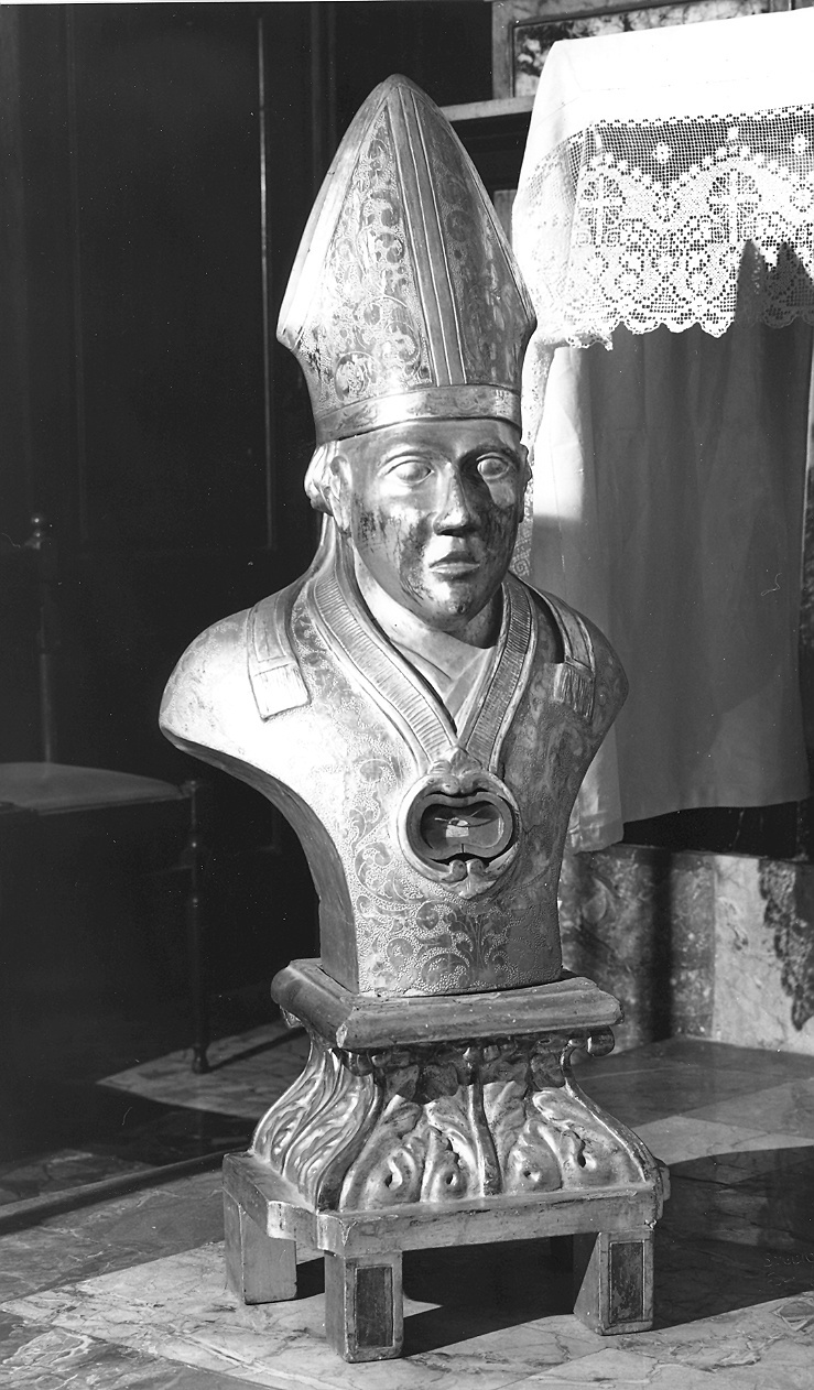 reliquiario - a busto, serie - ambito piacentino (prima metà sec. XIX)