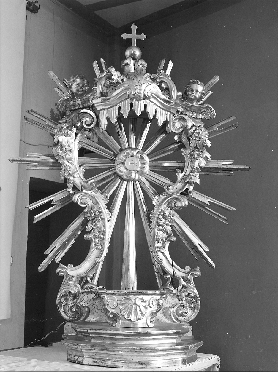 tronetto per esposizione eucaristica - ambito piacentino (fine/inizio secc. XVIII/ XIX)