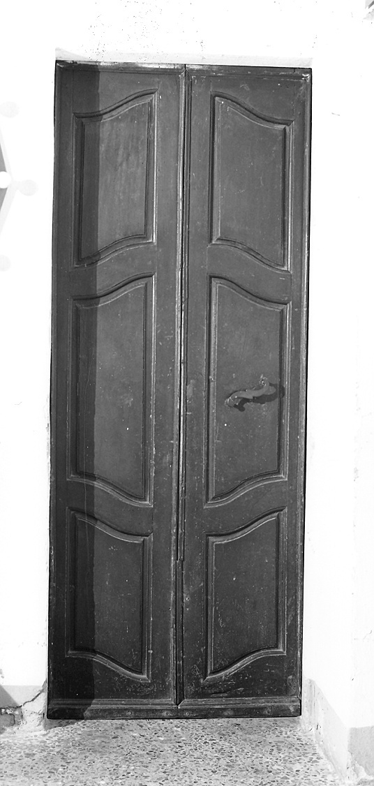porta - a due battenti, serie - ambito piacentino (seconda metà sec. XVIII)